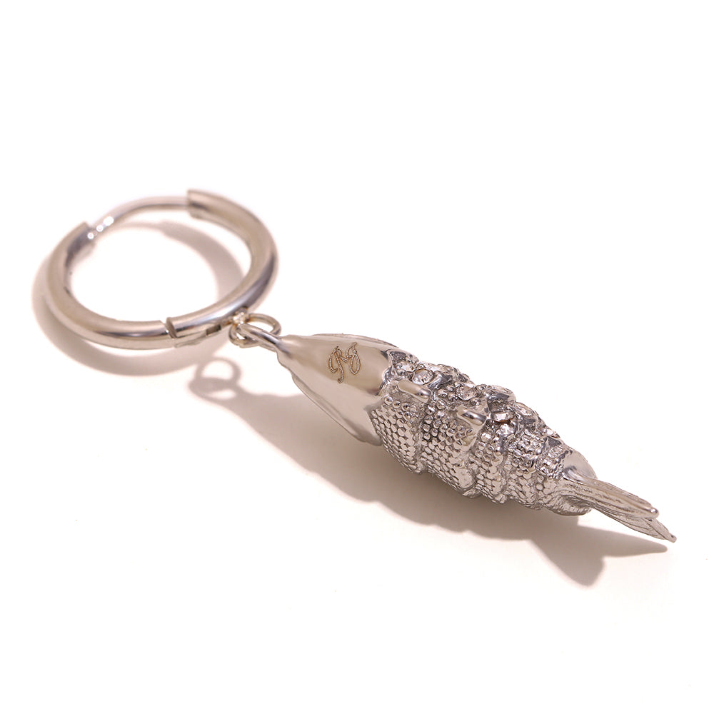 Stella's Silver Fish Hoops
