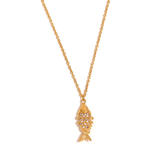 Stella's Gold Fish Necklace