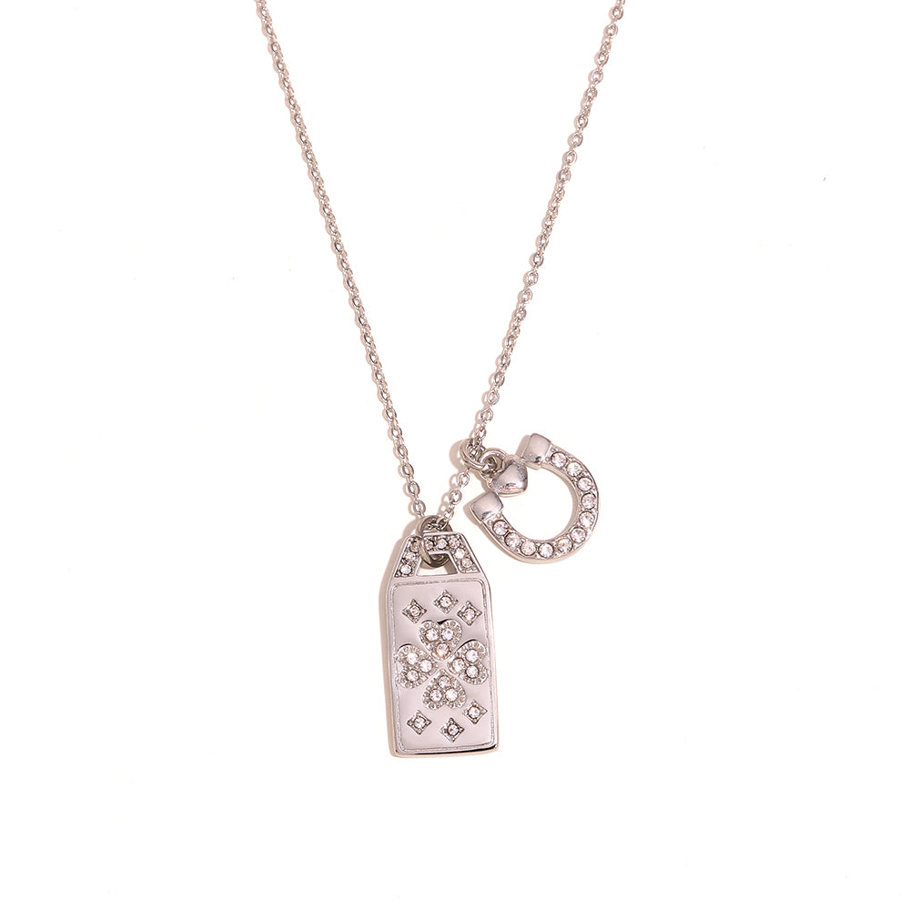 Allegra's Lucky Charm Necklace in Silver