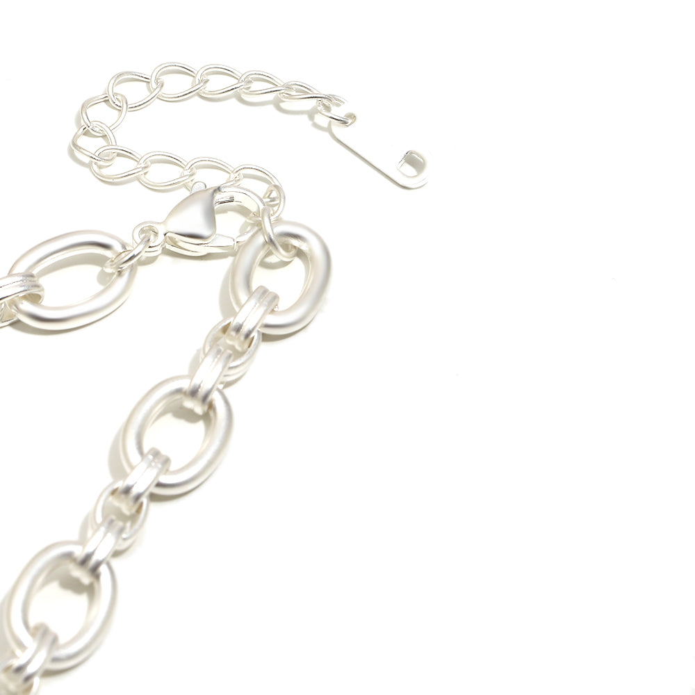 Emilie's Coin Necklace In Silver