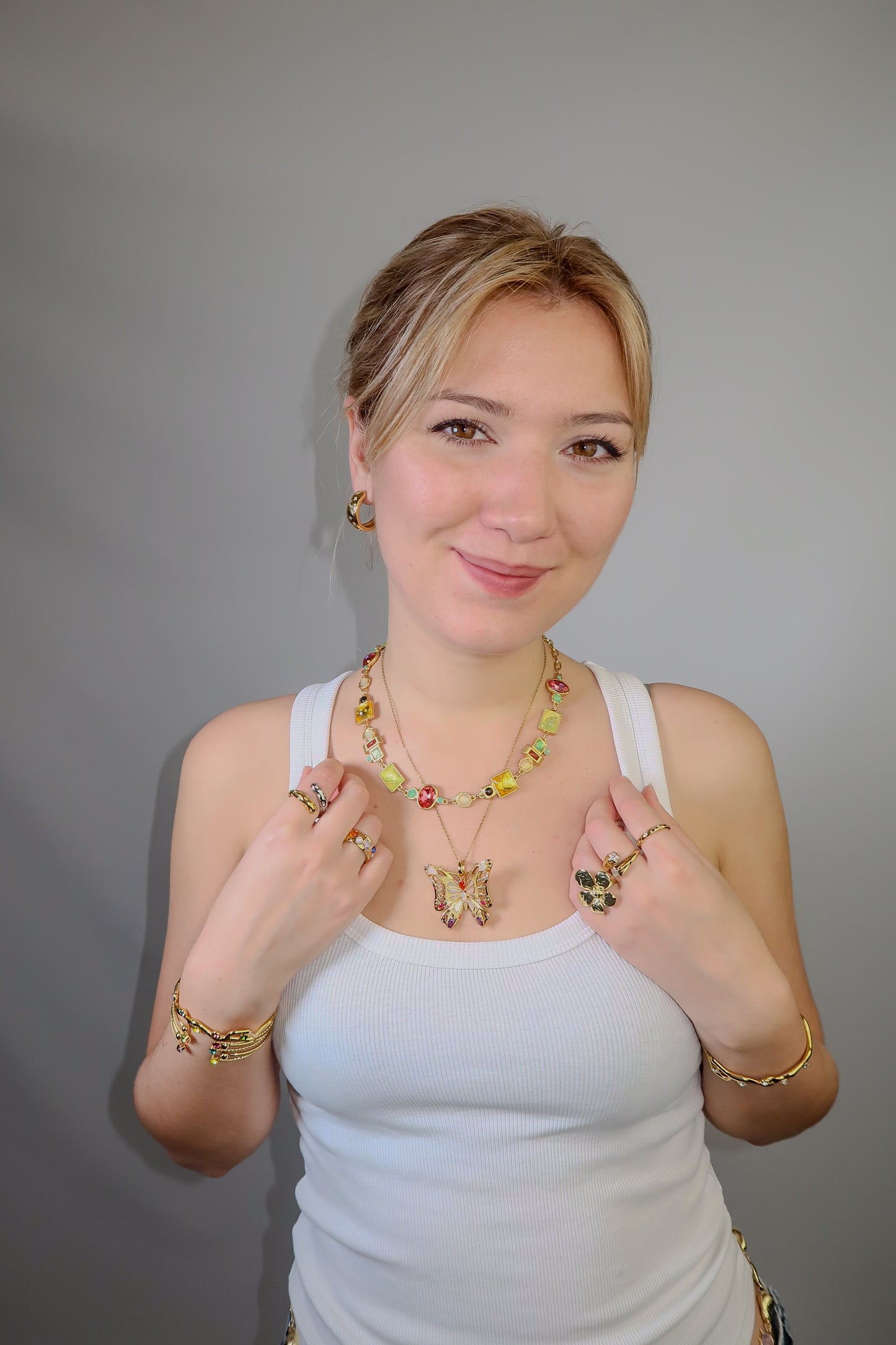 Ivy's Enchanted White Bangle