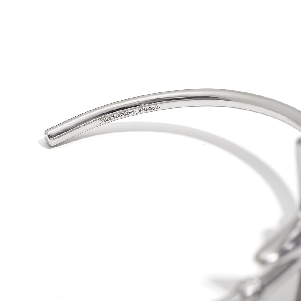 Pim's Swirl Bangle in Silver