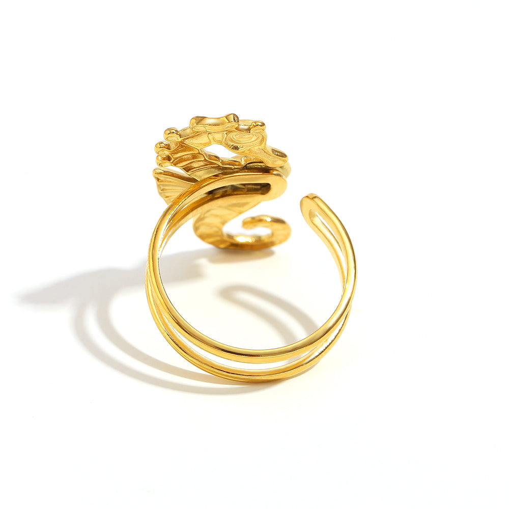 Isla’s Blue Seahorse Ring