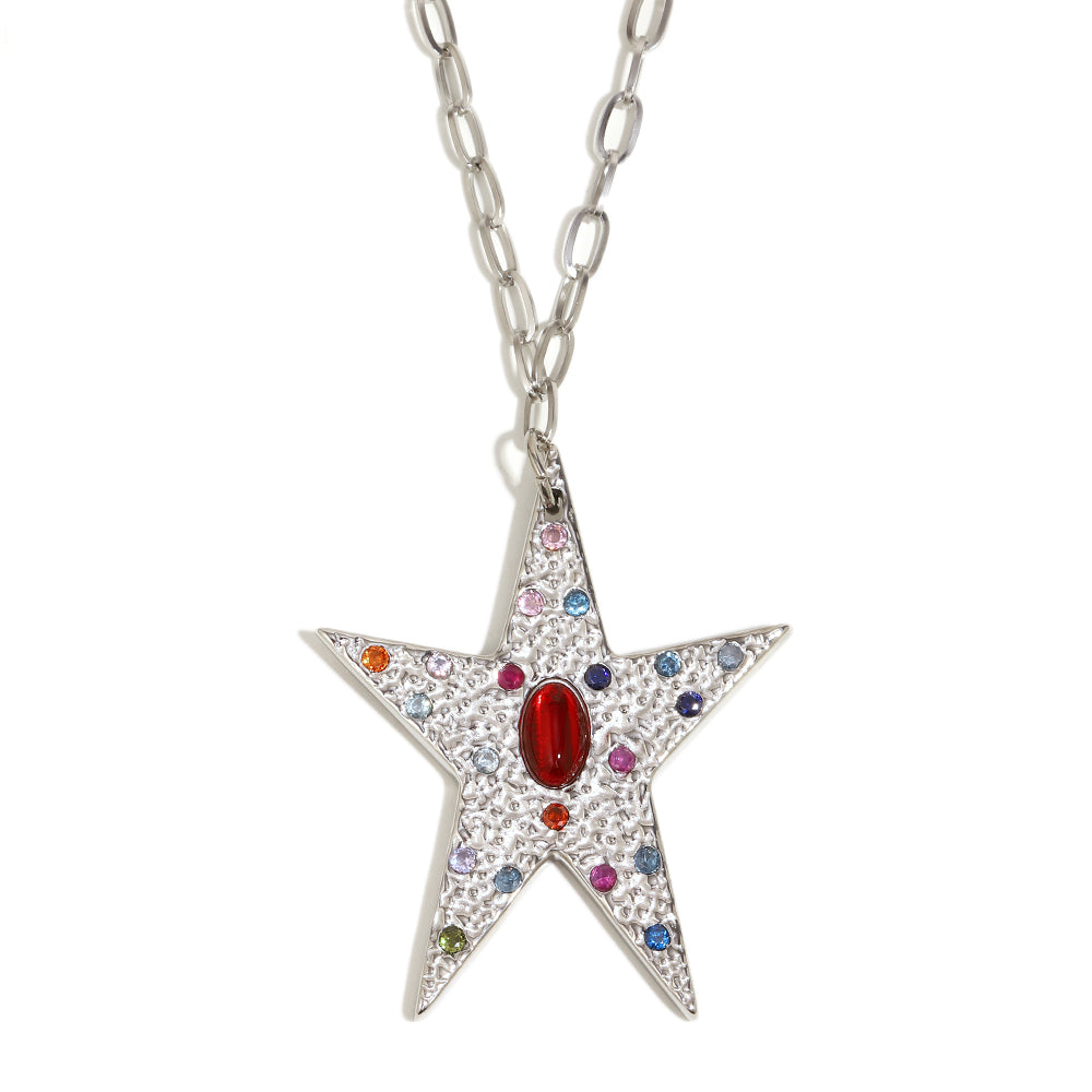 Amara's Star Pendant In Silver
