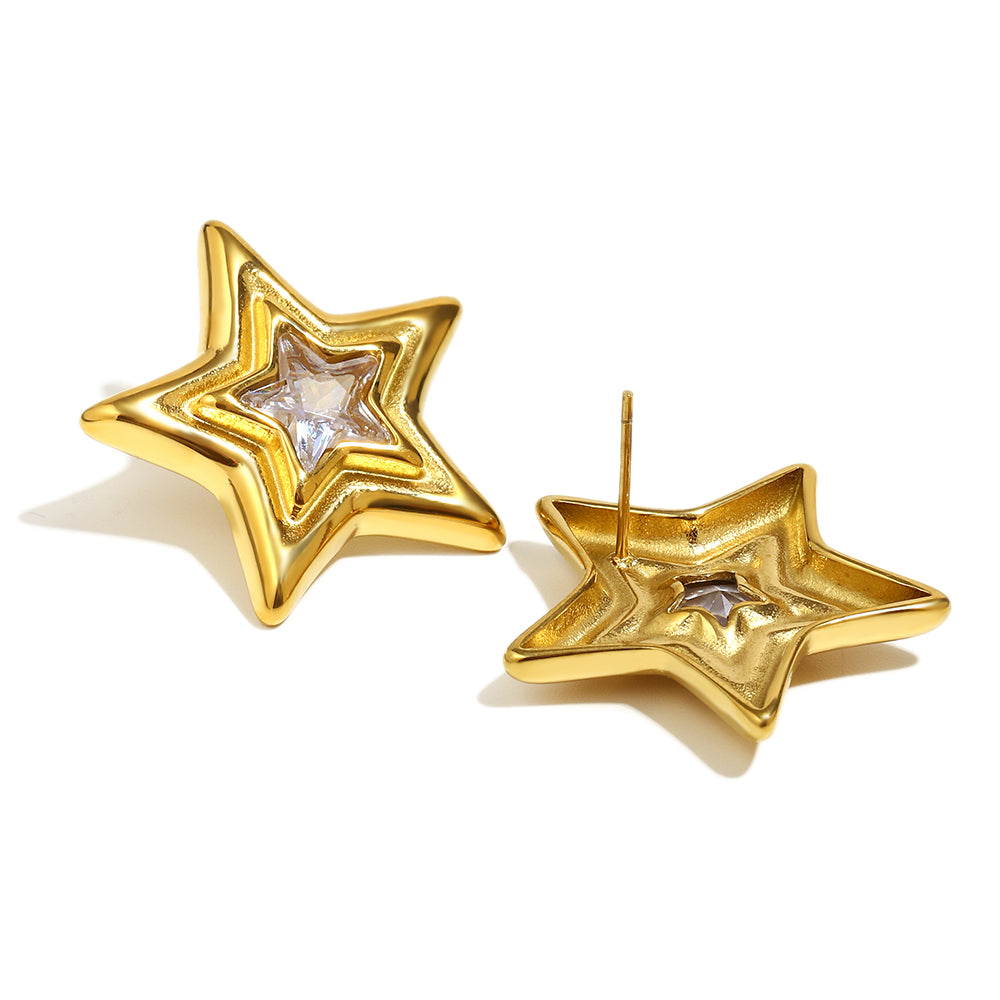 Ellie's Gemstone Star Studs