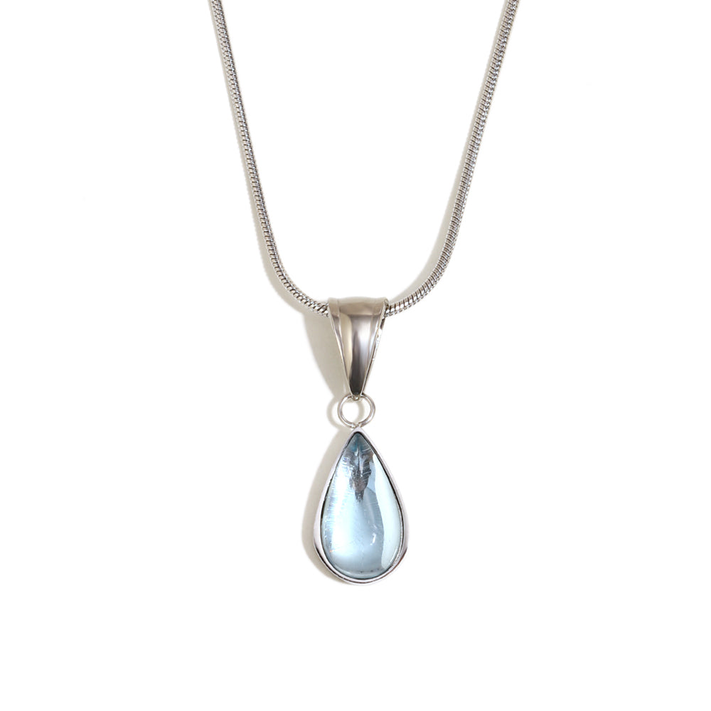 Thalia's Droplet Necklace In Silver