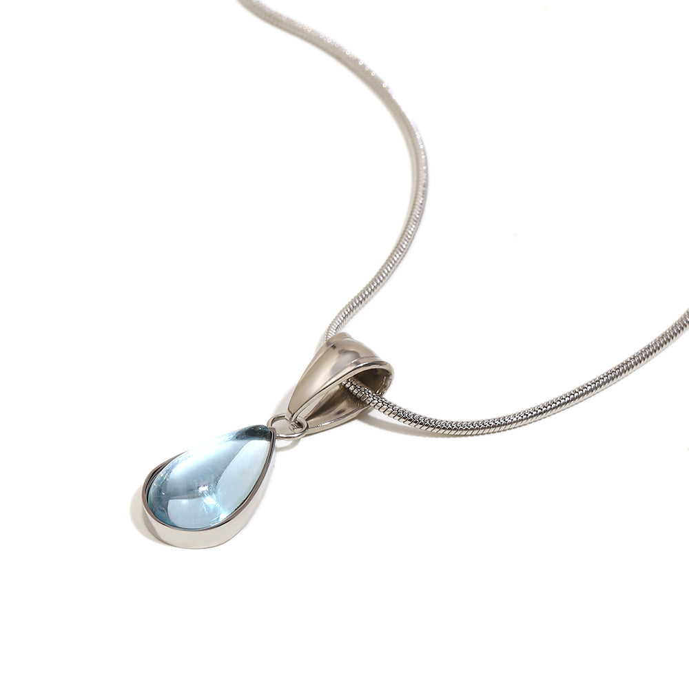 Thalia's Droplet Necklace In Silver