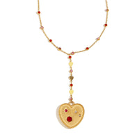 Margot's Gold heart necklace