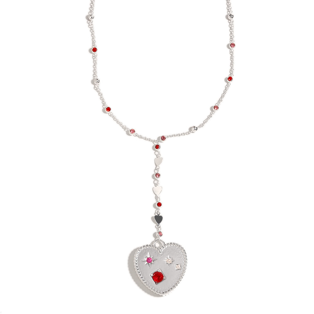 Margot's silver heart necklace