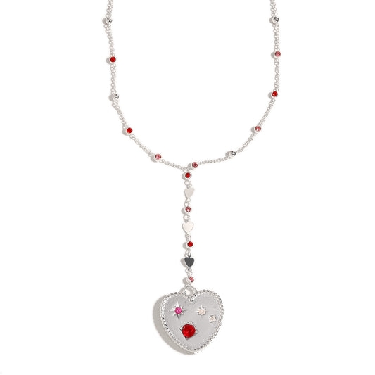 Margot's Heart Necklace in Silver