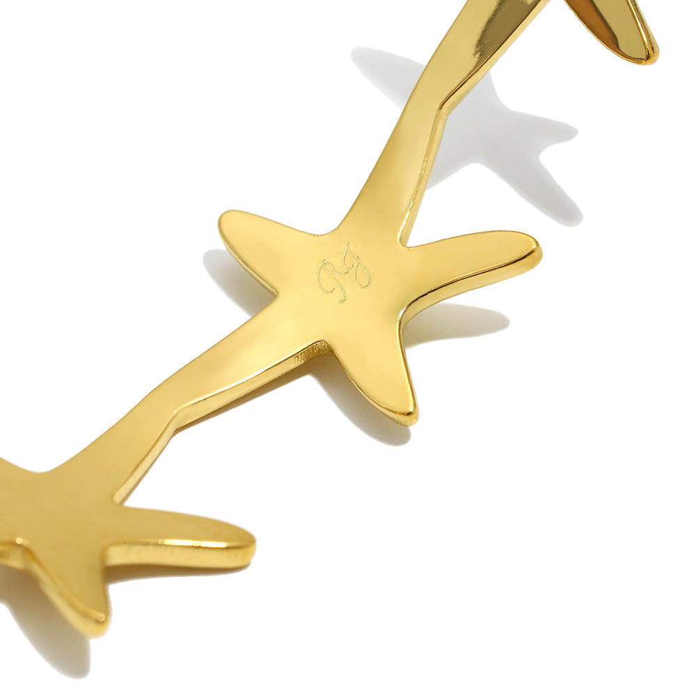 Violet's Star Bangle in Gold