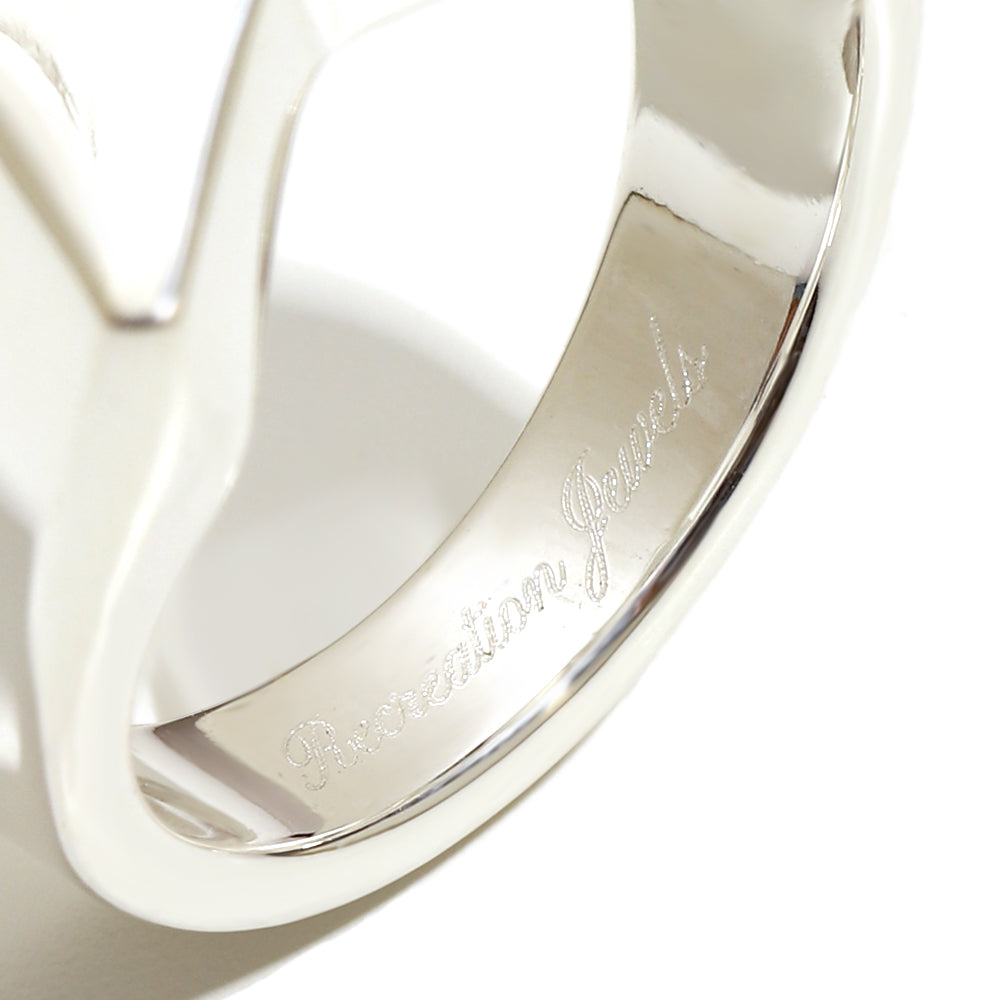 Cecily's Blue Star Ring In Silver