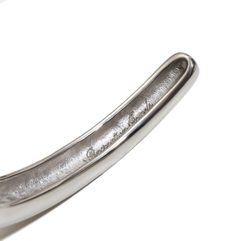 Eloise's Green Star Bangle in Silver