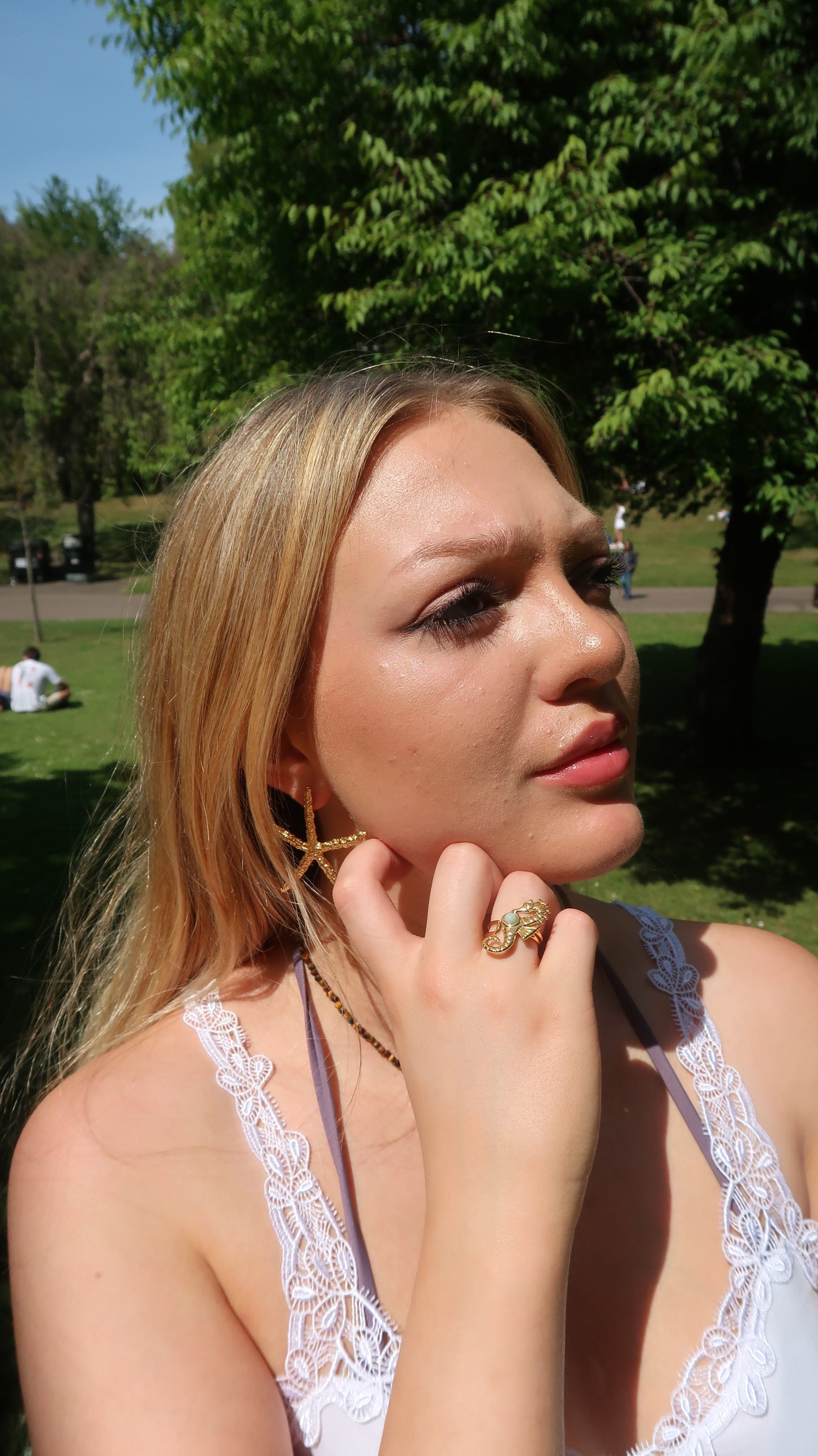 Isla’s Blue Seahorse Ring