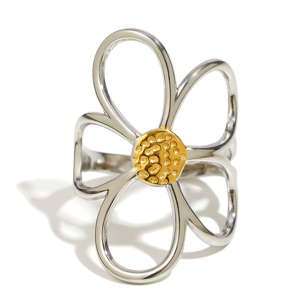 Colette's Flower Ring in Silver