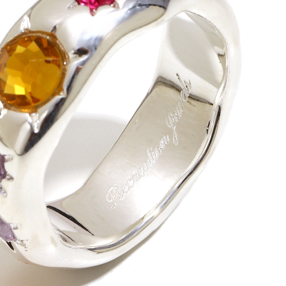 Sylvia's Sunburst Ring In Silver