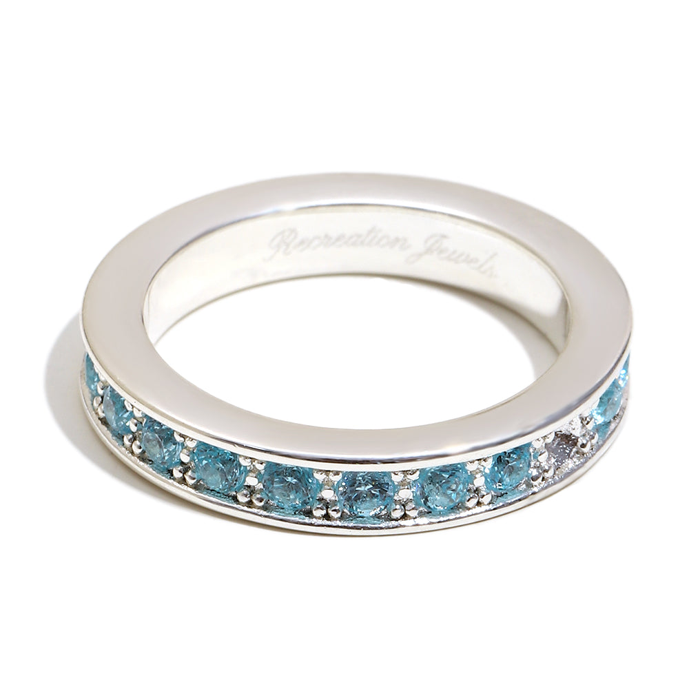 Elise's Blue Ring In Silver