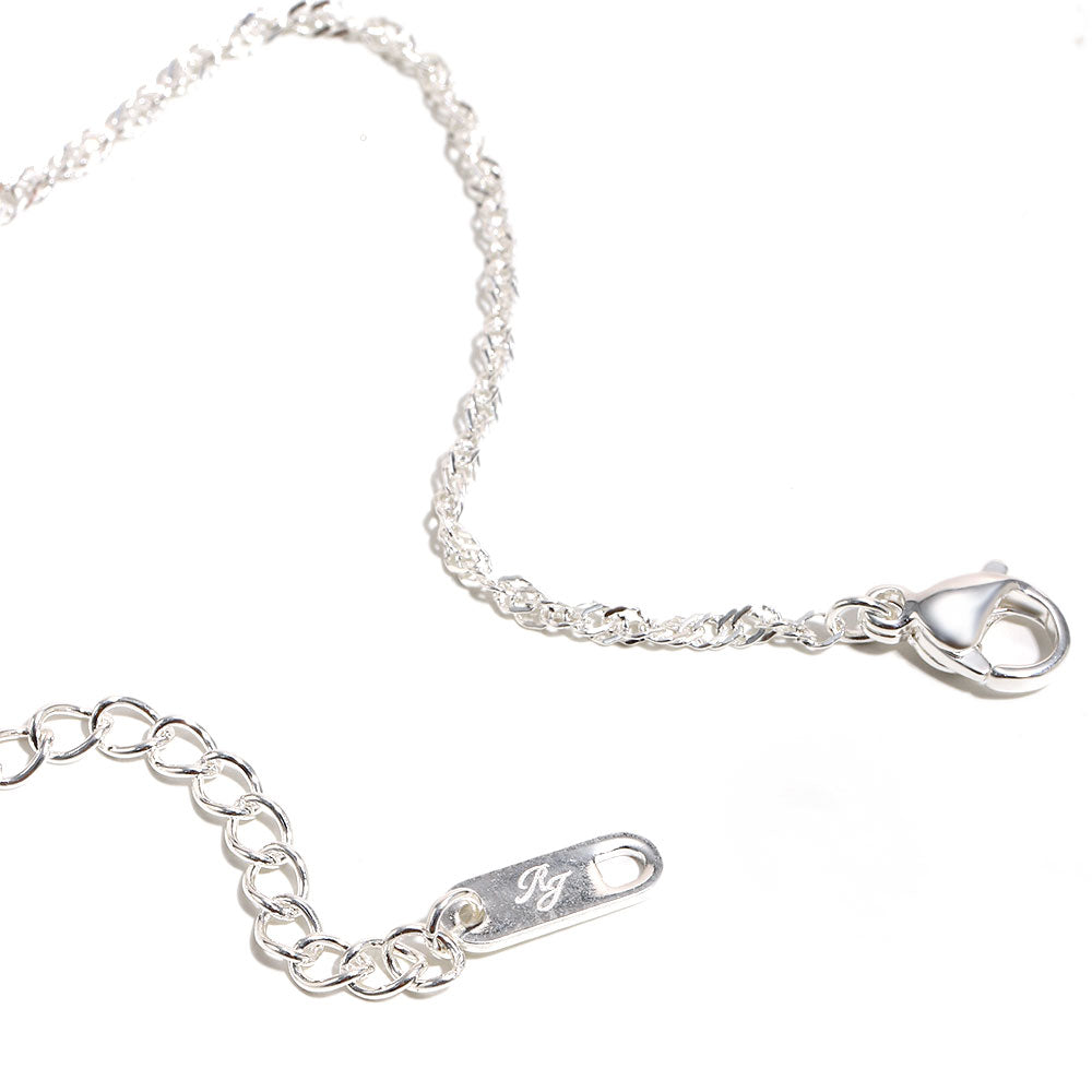 Bee’s Silver Green Dinosaur Necklace