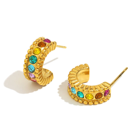 Claire's Rainbow Hoops