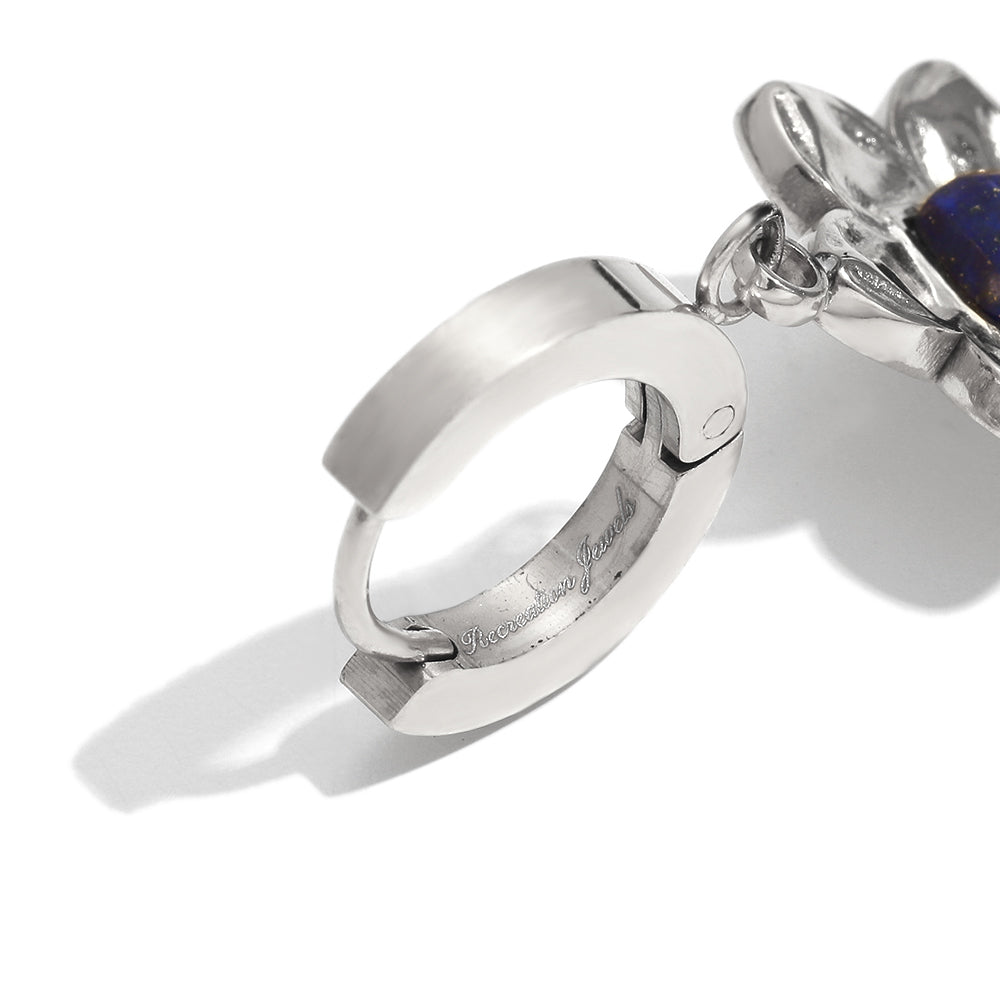 Alexandra's Flower Earrings In Silver