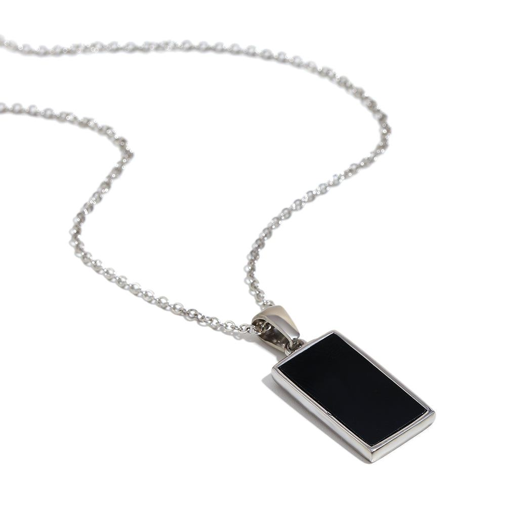 The Wheel Tarot Card Necklace in Silver