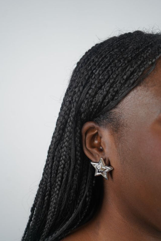 Ellie's Star Studs in Silver