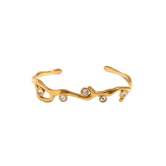 Ivy's Enchanted White Bangle