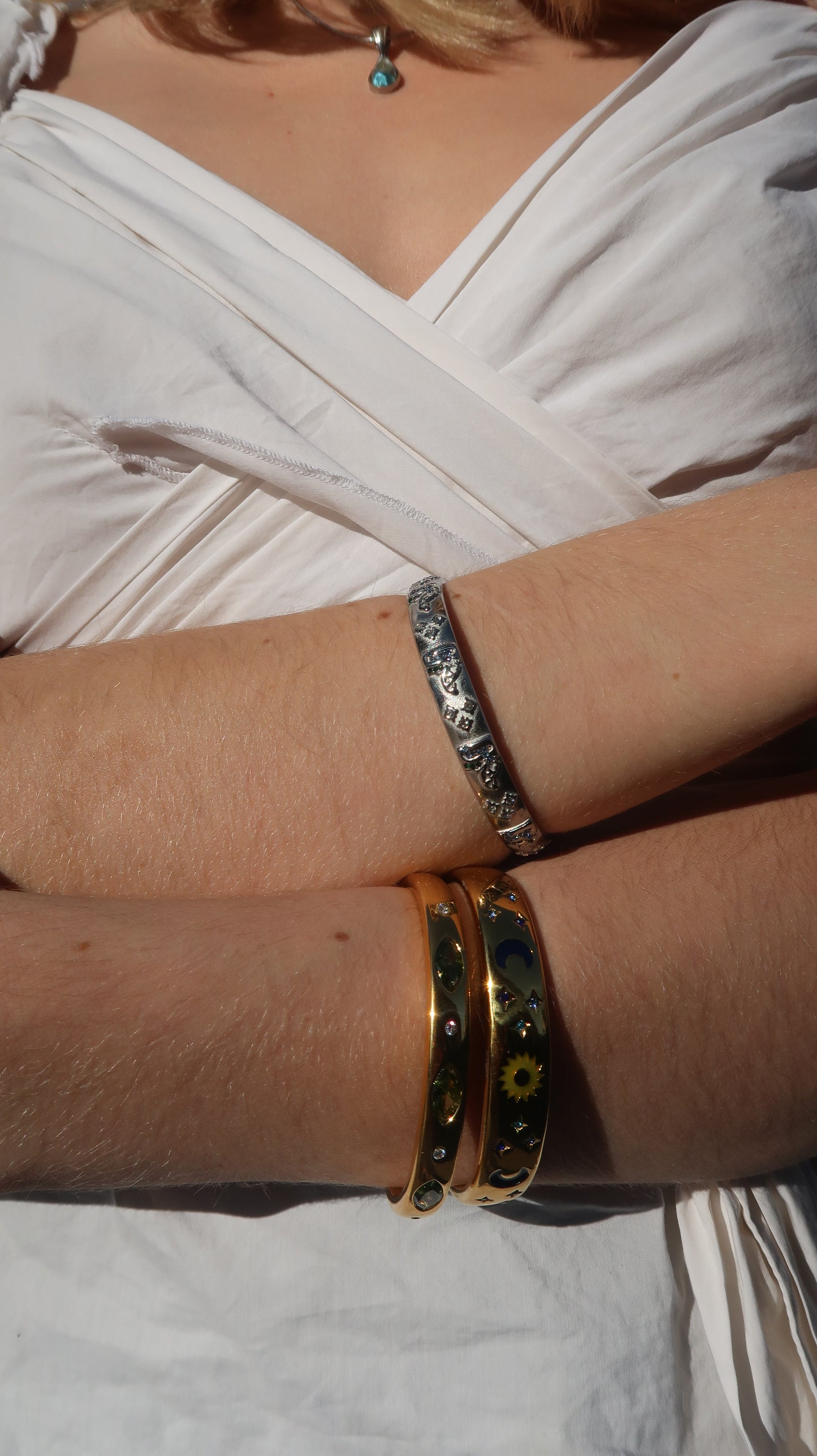 Francesca's Fortuna Bangle in Silver