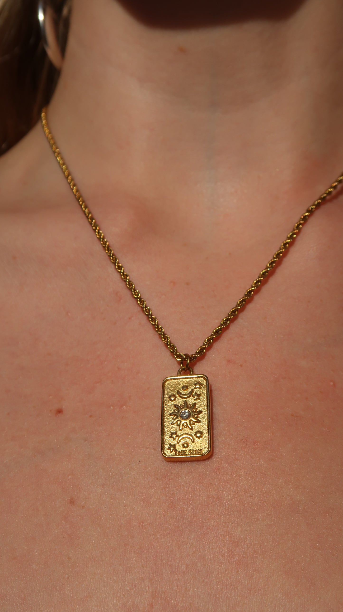 Lila's Sun necklace
