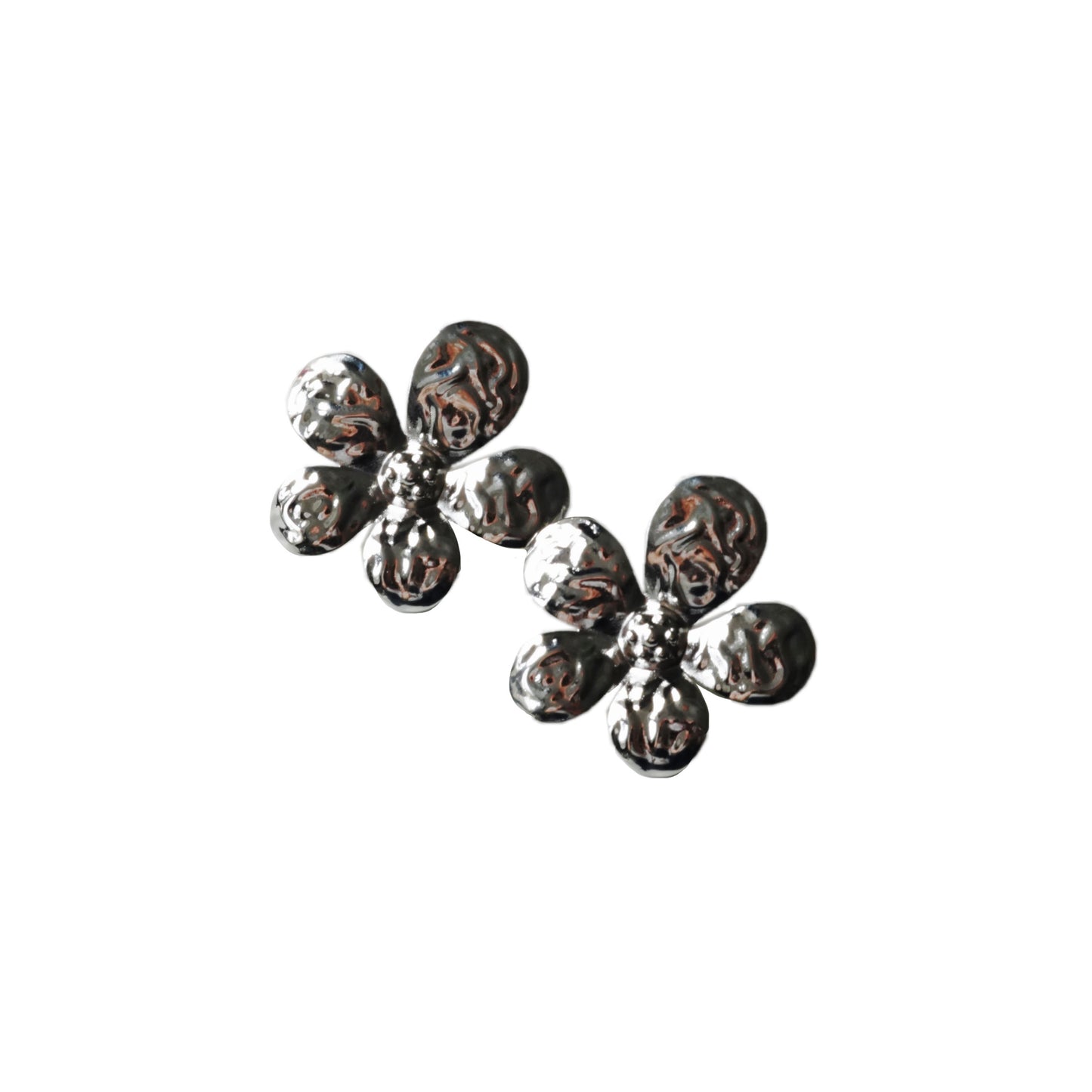 Camille's Silver Flower Earrings