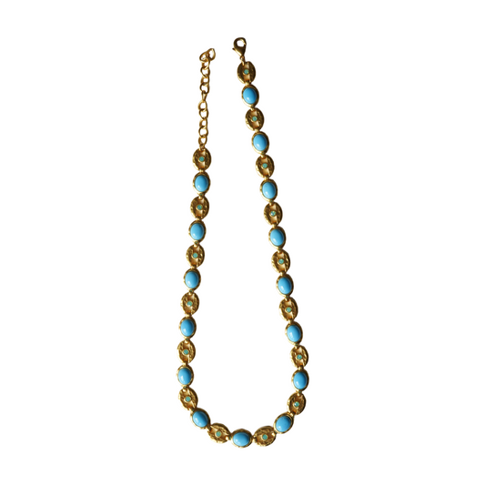 Joy's Blue Gemstone Necklace