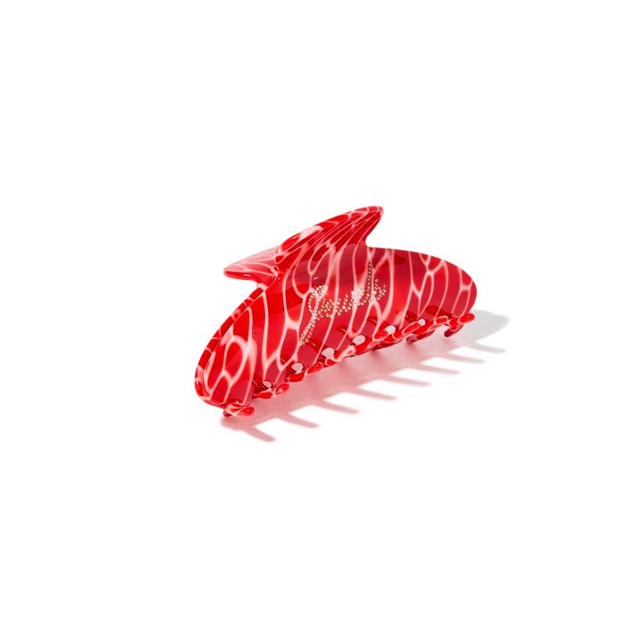 Recreation Jewels Claw Clip - Red Snakeskin