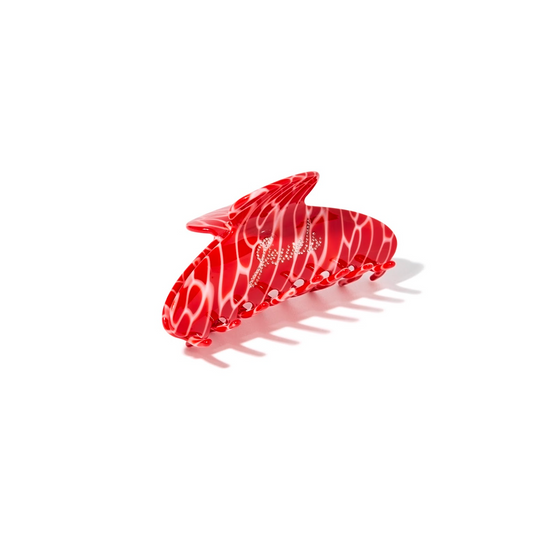Recreation Jewels Claw Clip - Red Snakeskin