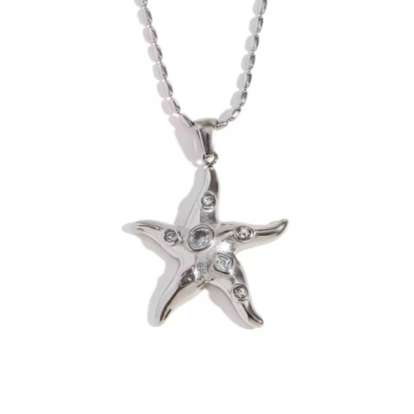 Pim's Starfish Silver Necklace