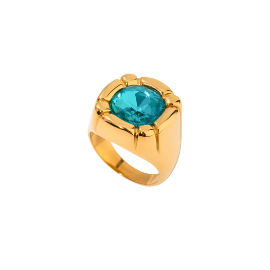 Olivia's blue ring