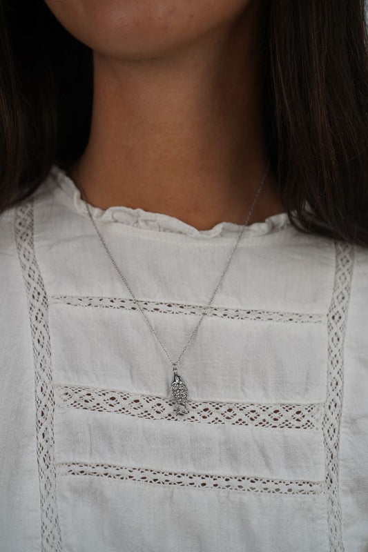 Stella's Silver Fish Necklace