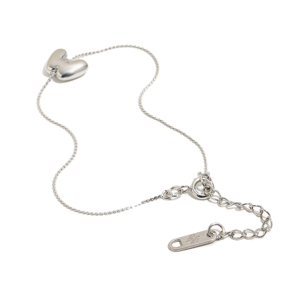 Bubble Letter Bracelet in Silver