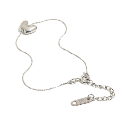 Bubble Letter Bracelet in Silver