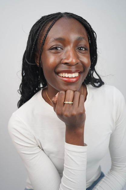 Elise's Blue Ring In Silver