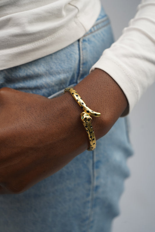 Martha’s Jaguar Bangle In Gold
