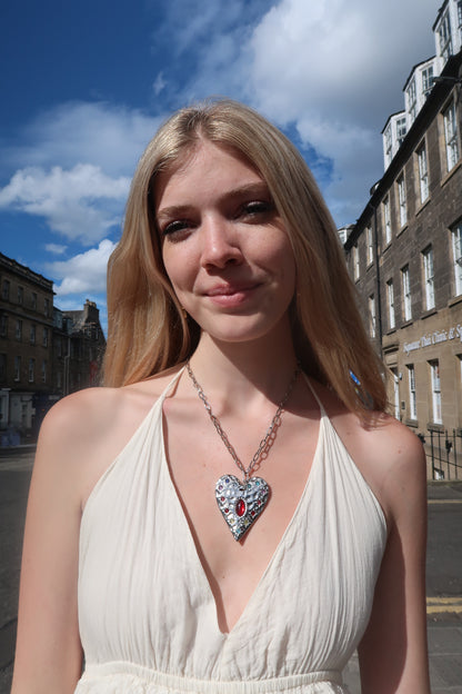 Annetta's Heart Pendant In Silver