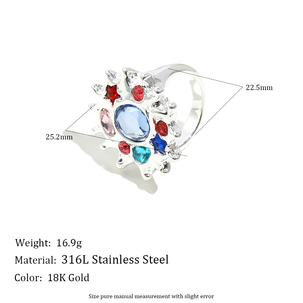 Katelyn's Colourful Ring In Silver