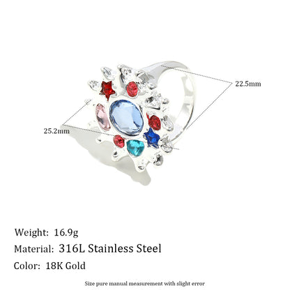 Katelyn's Colourful Ring In Silver