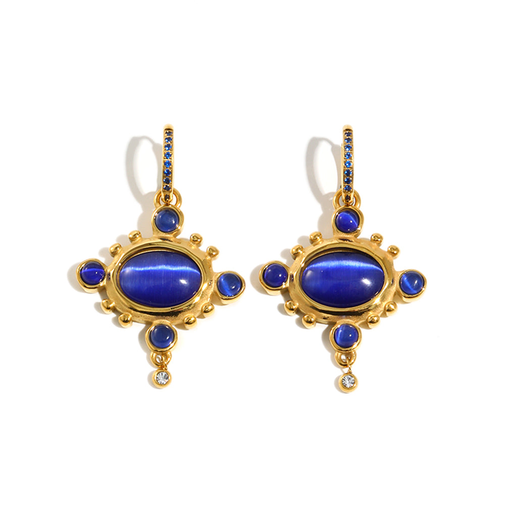 Rhiannon's Blue Drop Earrings