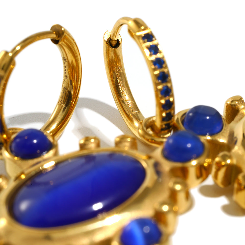 Rhiannon's Blue Drop Earrings