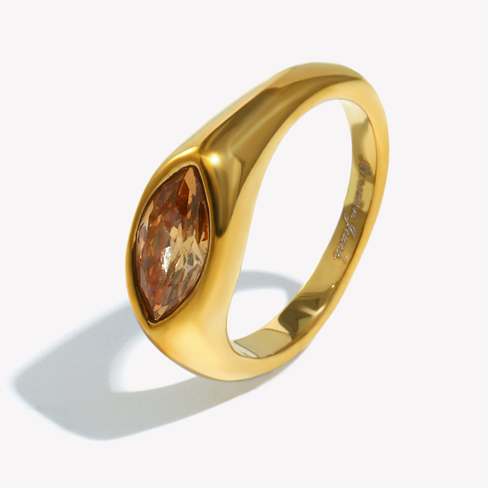 Bailey’s orange gemstone ring