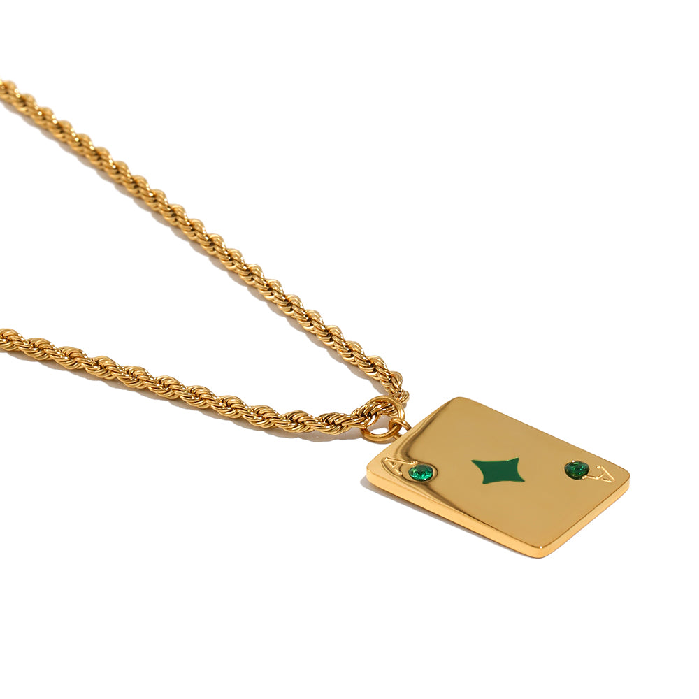 Vesper's Ace Of Diamonds Necklace