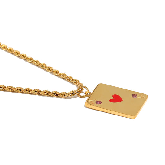 Vesper's Ace of Hearts Necklace