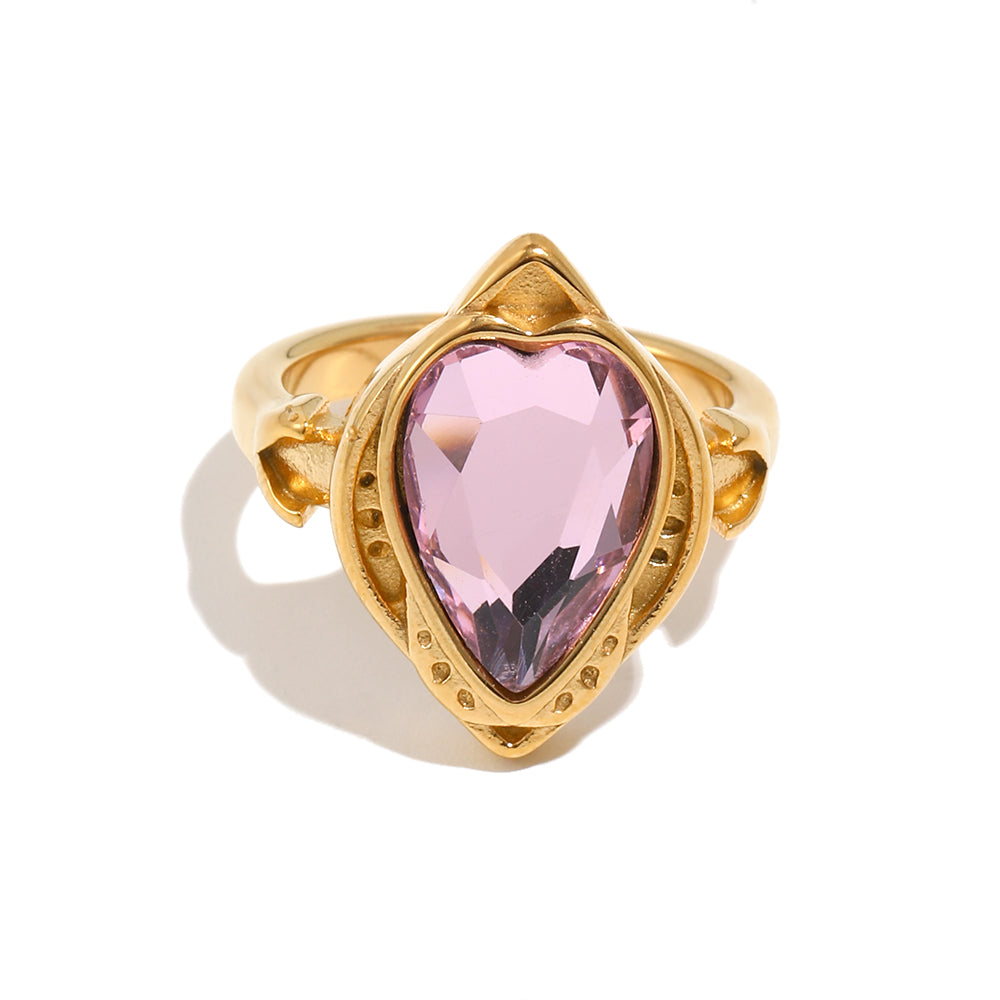 Eliana's Pink Ring In Gold