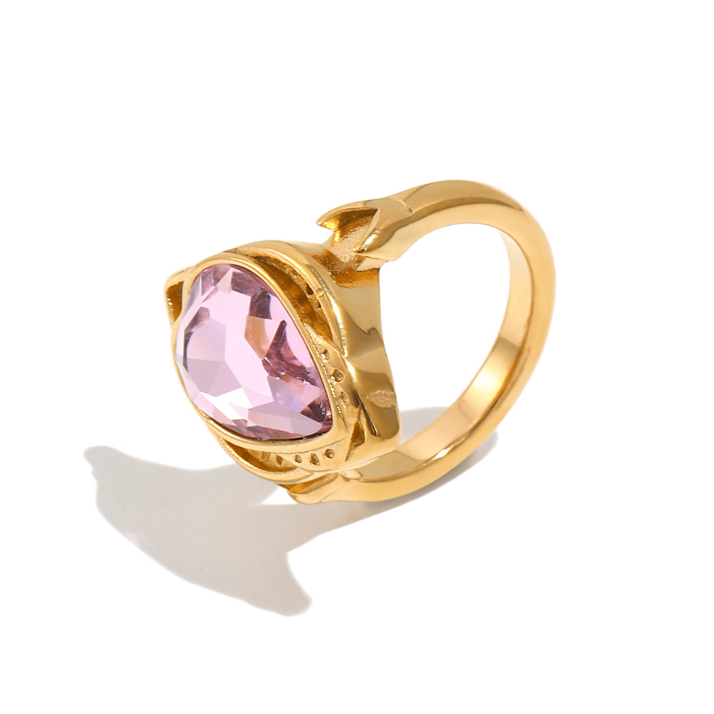 Eliana's Pink Ring In Gold